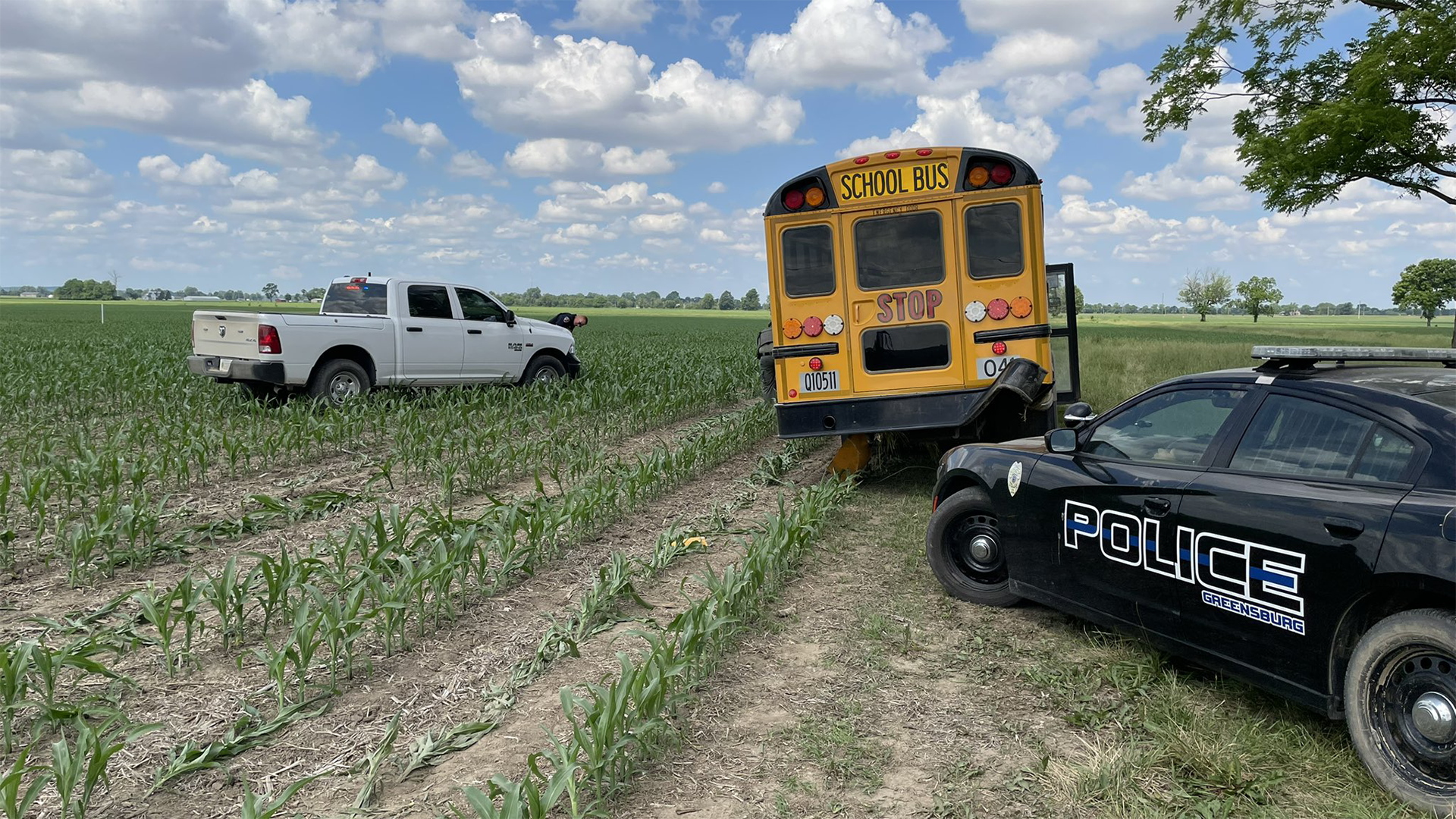 Suspect leads police on hour-long pursuit in stolen school bus