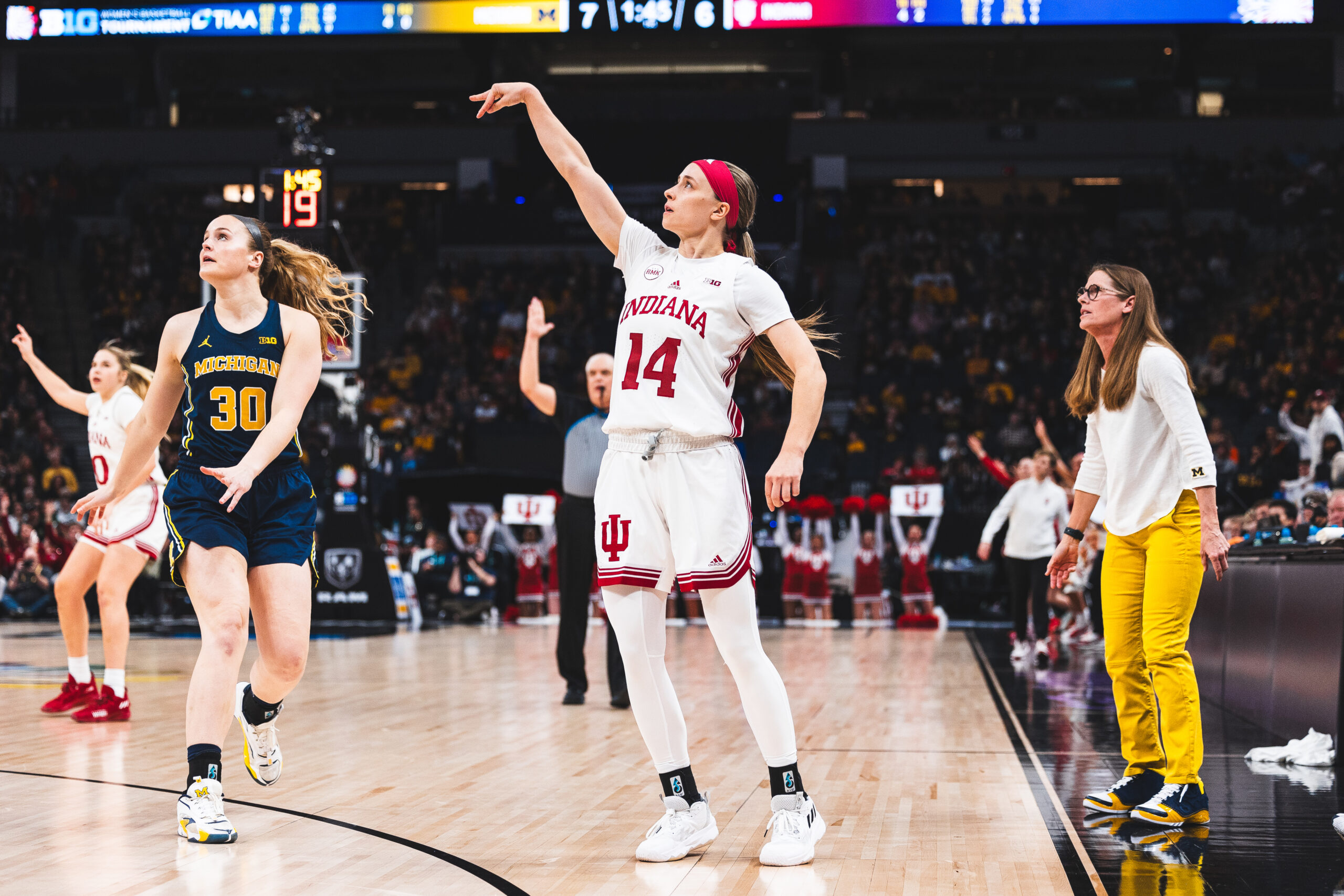 Indiana cut down the nets, celebrated Big Ten title after Tuesday's loss -  NBC Sports