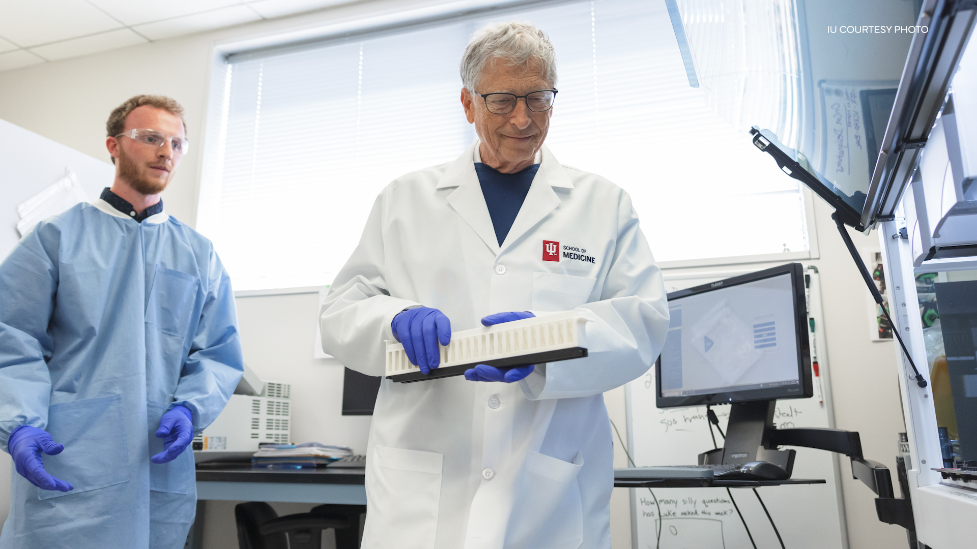 Bill Gates visits IU School of Medicine to talk Alzheimer’s research